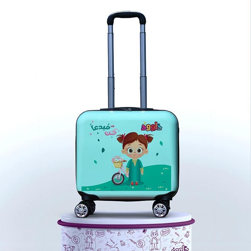 Dawood kids ABS travel Wheels luggage bag sets trolley 16inch Suitcase Danah character Carry On kid luggage For Girls